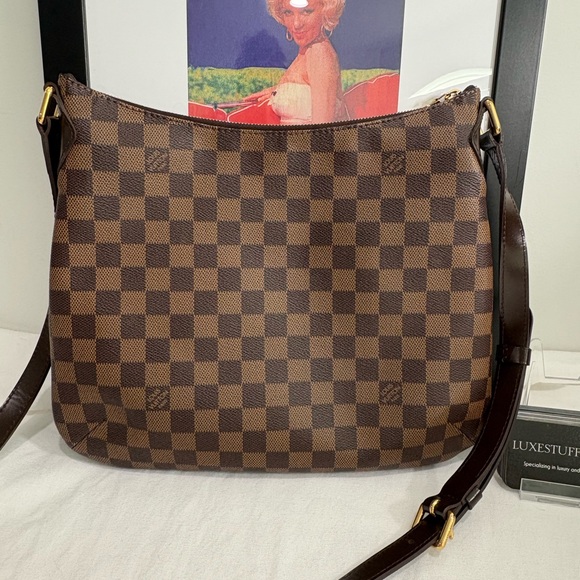 Authentic LOUIS VUITTON damier ebene Bloomsberry PM Crossbody bag w certificate - Picture 4 of 12